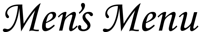 mensmenu